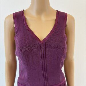 Nicole Miller Collection 100% Silk Plum Sleeveless Dress - Size 2